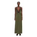 Christopher Esber Suspended Jersey Outline Dress in Caper Black