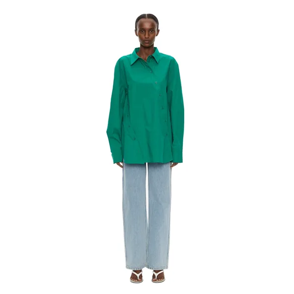 Christopher Esber Swirl Shirt in Malachite
