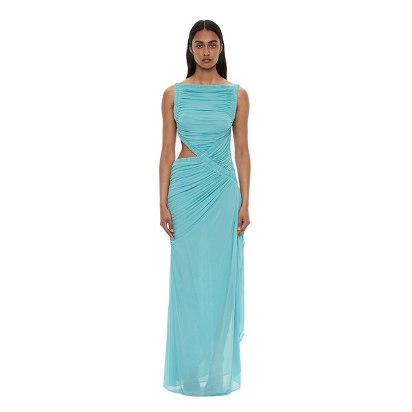 Christopher Esber Theia Squared Dress in Aqua