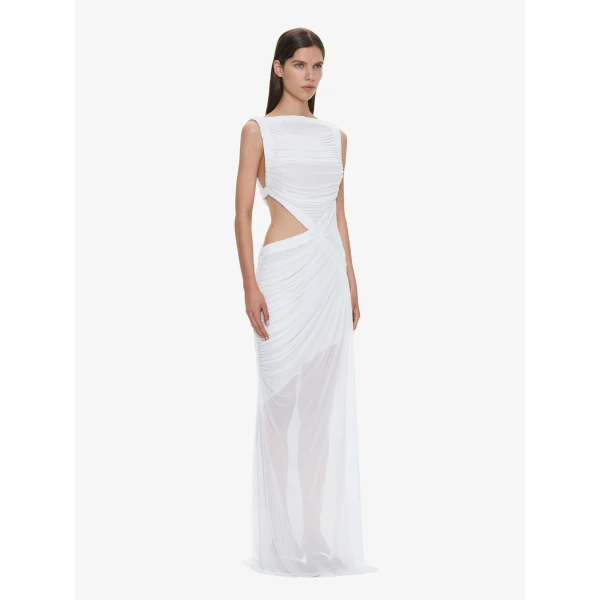 Christopher Esber Theia Squared Dress in White, view 2