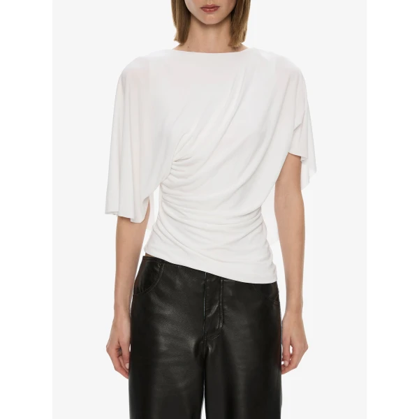 Christopher Esber Troy Deconstruct Leather Jean in Indigo Black, view 2