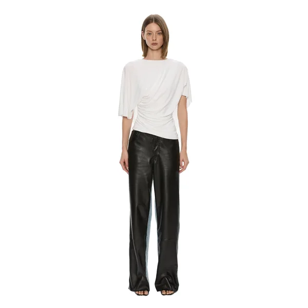 Christopher Esber Troy Deconstruct Leather Jean in Indigo Black