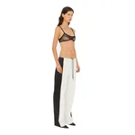 Christopher Esber Tuxedo Contrast Silk Trouser in White Black
