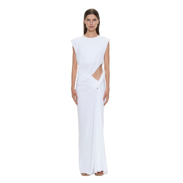 Christopher Esber twisted lever rolled up tee dress