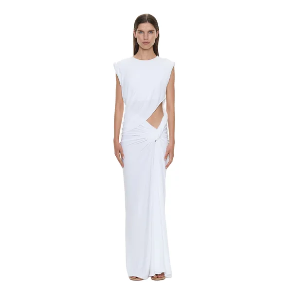 Christopher Esber twisted lever rolled up tee dress