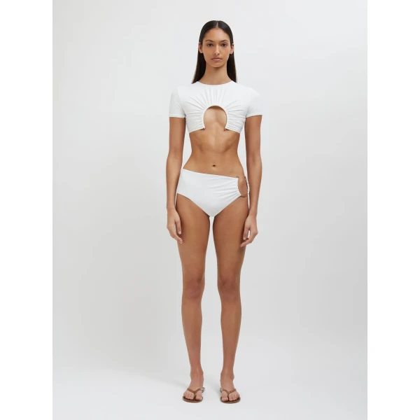 Christopher Esber U Prong Tee in White, view 6
