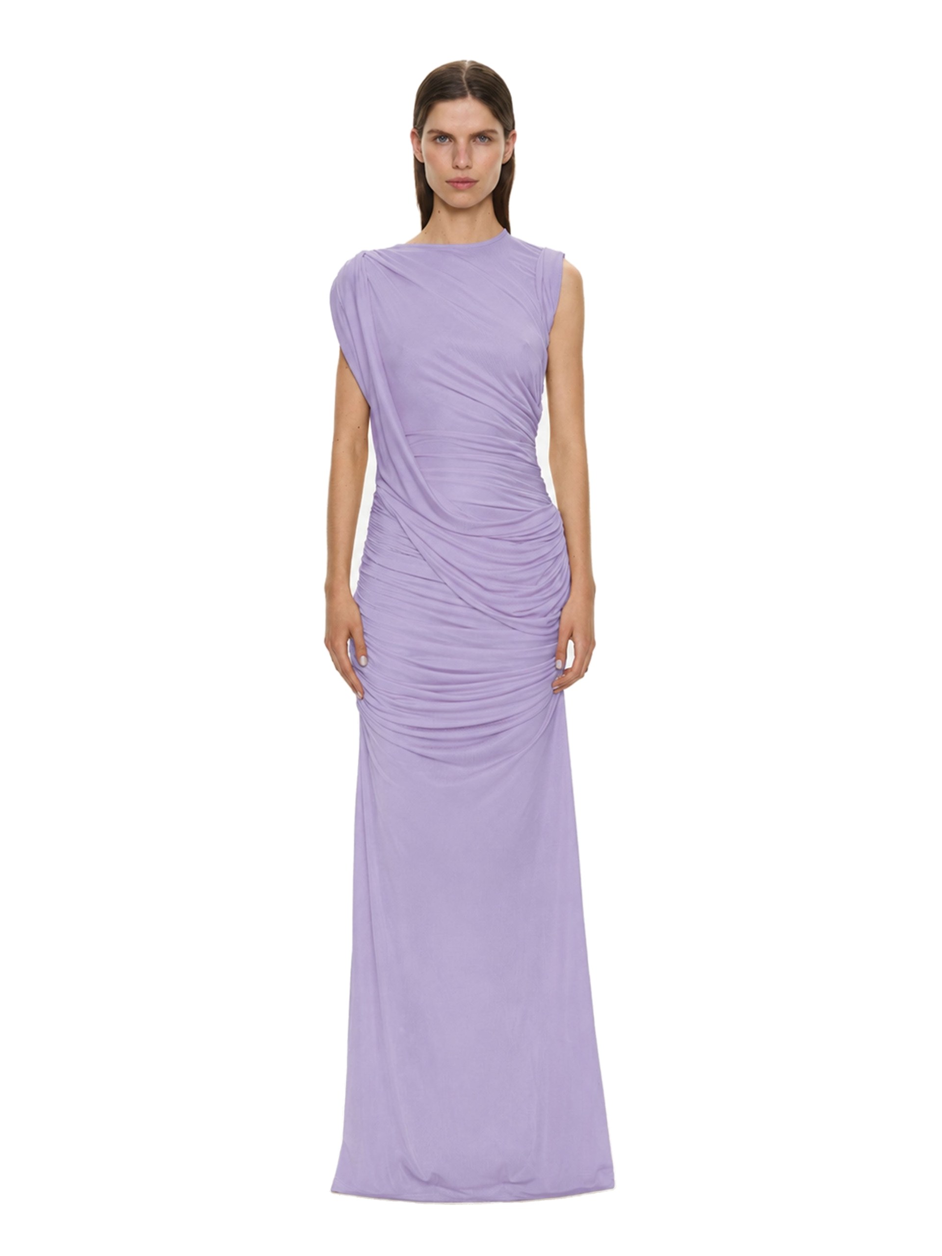 Christopher Esber Verve Twisted Tank Dress in Lilac