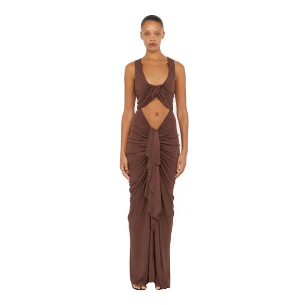 Christopher Esber vivenda drape front dress