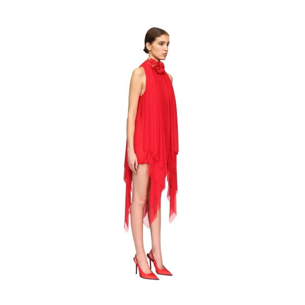 David Koma 3D Flower And Drape Mini Dress, view 4