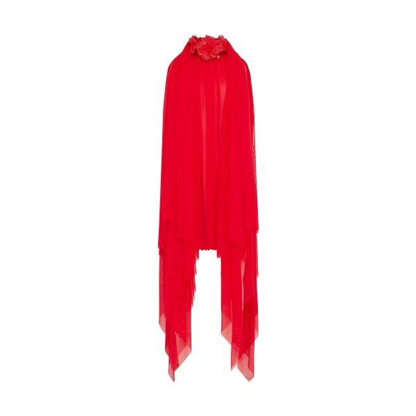 David Koma 3D Flower And Drape Mini Dress