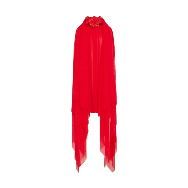 David Koma 3D Flower And Drape Mini Dress