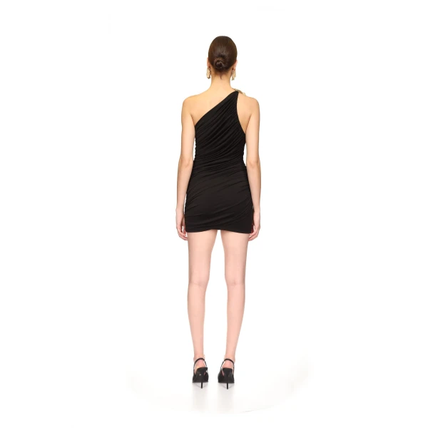 David Koma 3D Flower One Shoulder Mini Dress, view 5