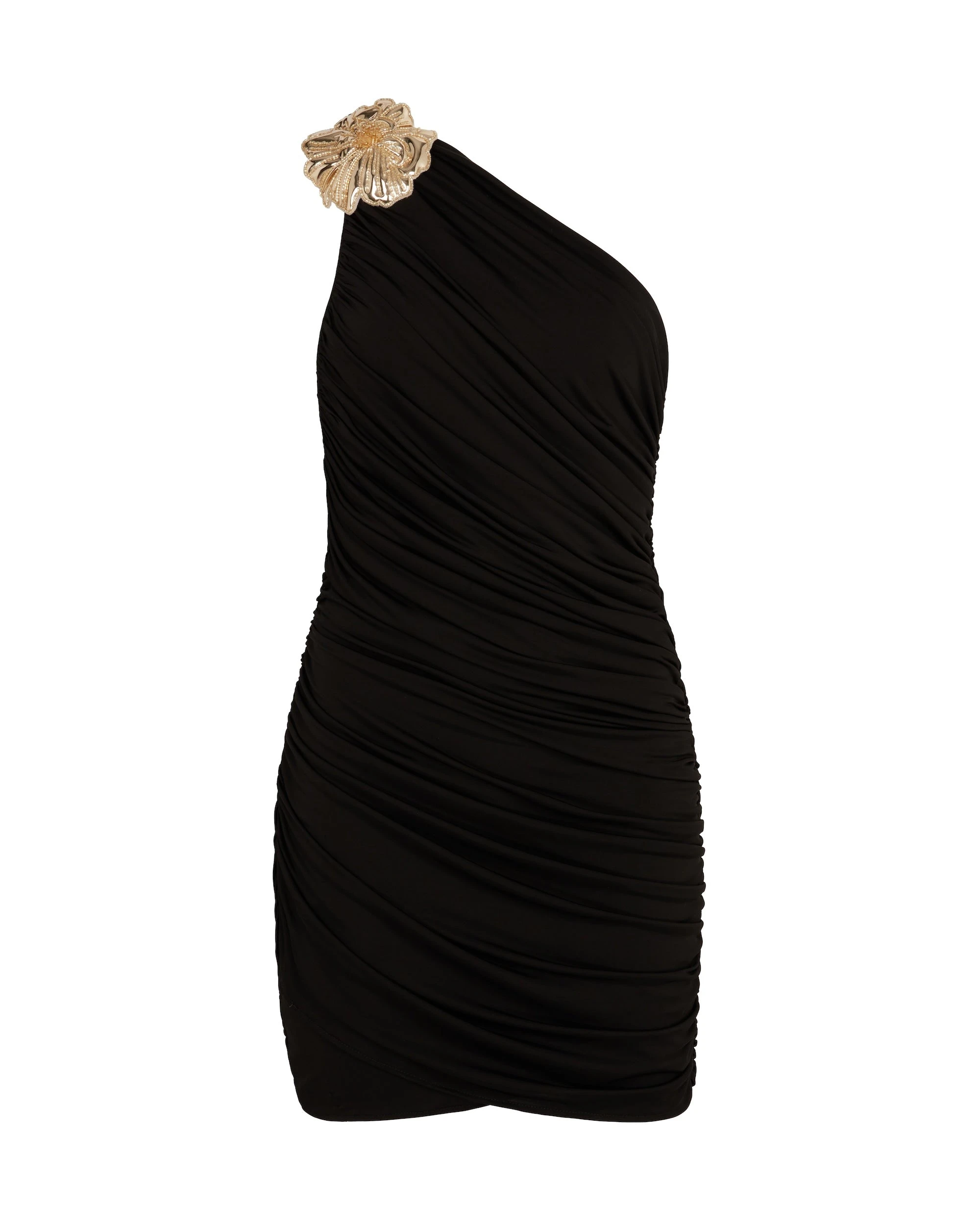 David Koma 3D Flower One Shoulder Mini Dress David Koma 3D Flower One Shoulder Mini Dress
