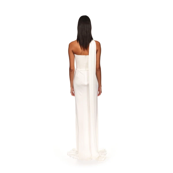 David Koma Corset Top And Crystal Leaf Gown, view 5