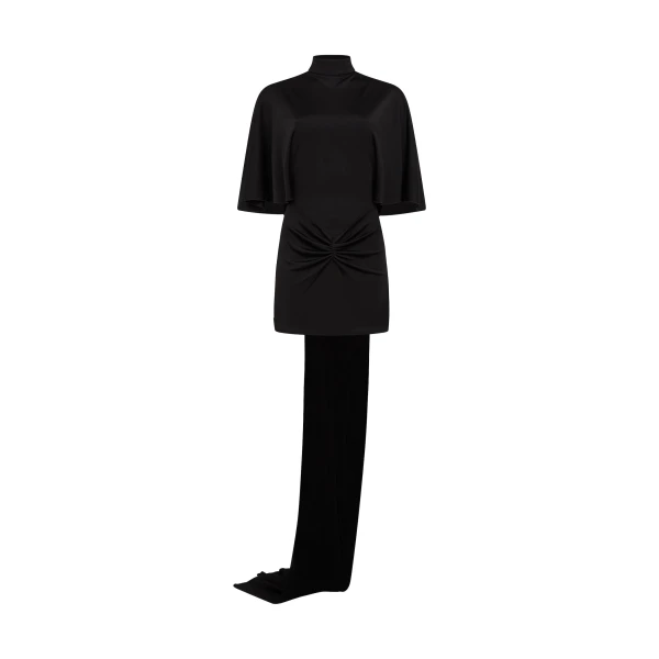 David Koma Crystal Star And Back Cutout Mini Dress