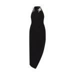 David Koma Crystal Star And Straps Midi Dress