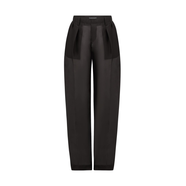 David Koma Double Pleated Organza Trousers