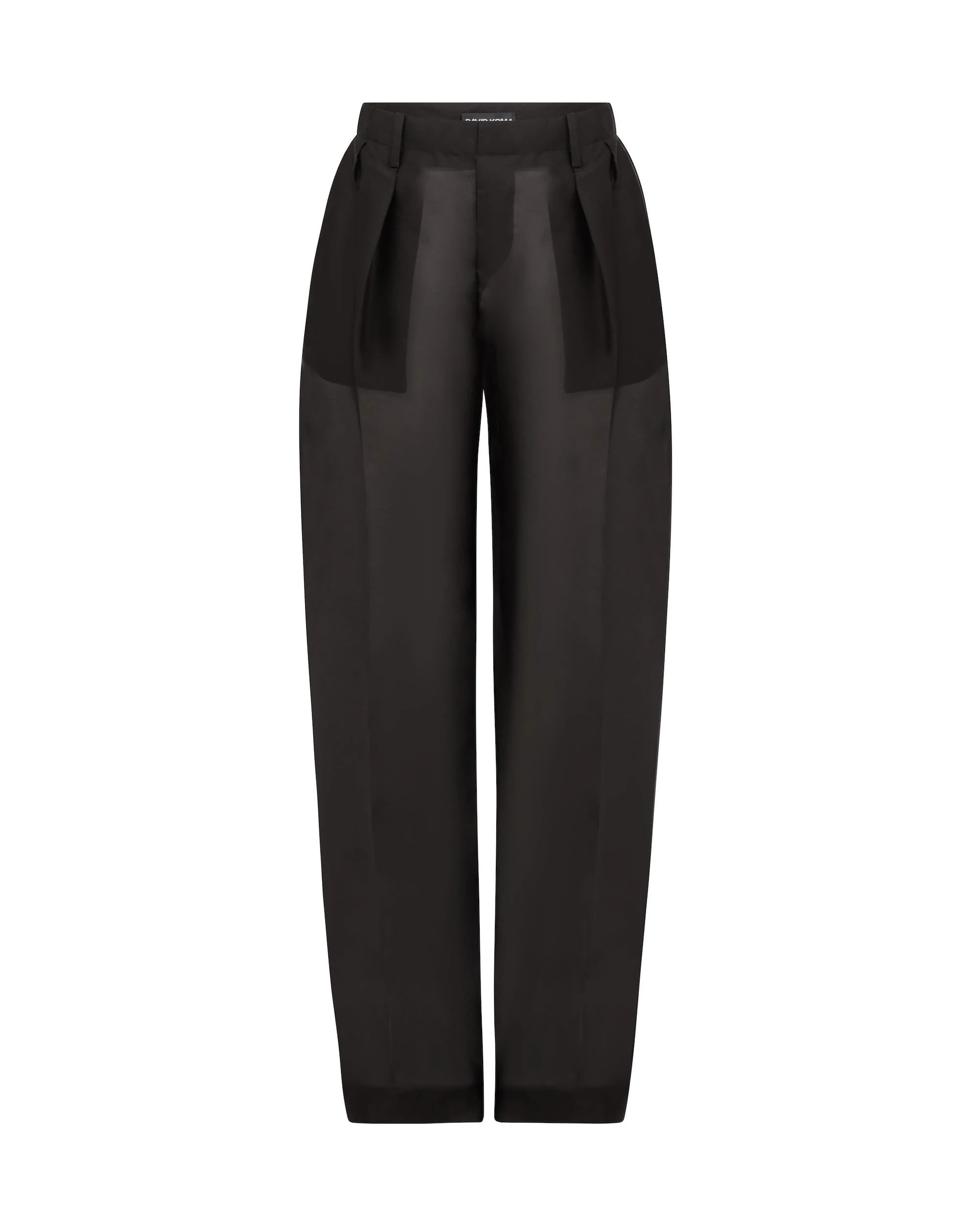 David Koma Double Pleated Organza Trousers David Koma Double Pleated Organza Trousers
