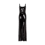 David Koma Fitted Sequin Gown