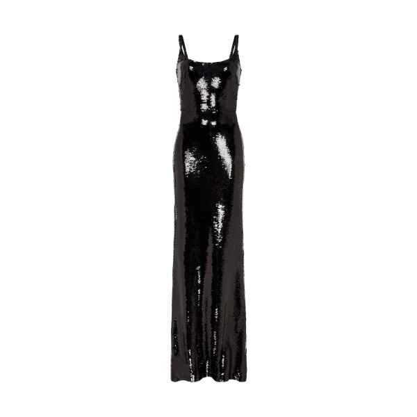 David Koma Fitted Sequin Gown