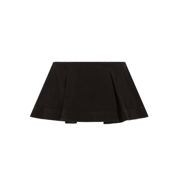 David Koma Flounce Denim Mini Skirt