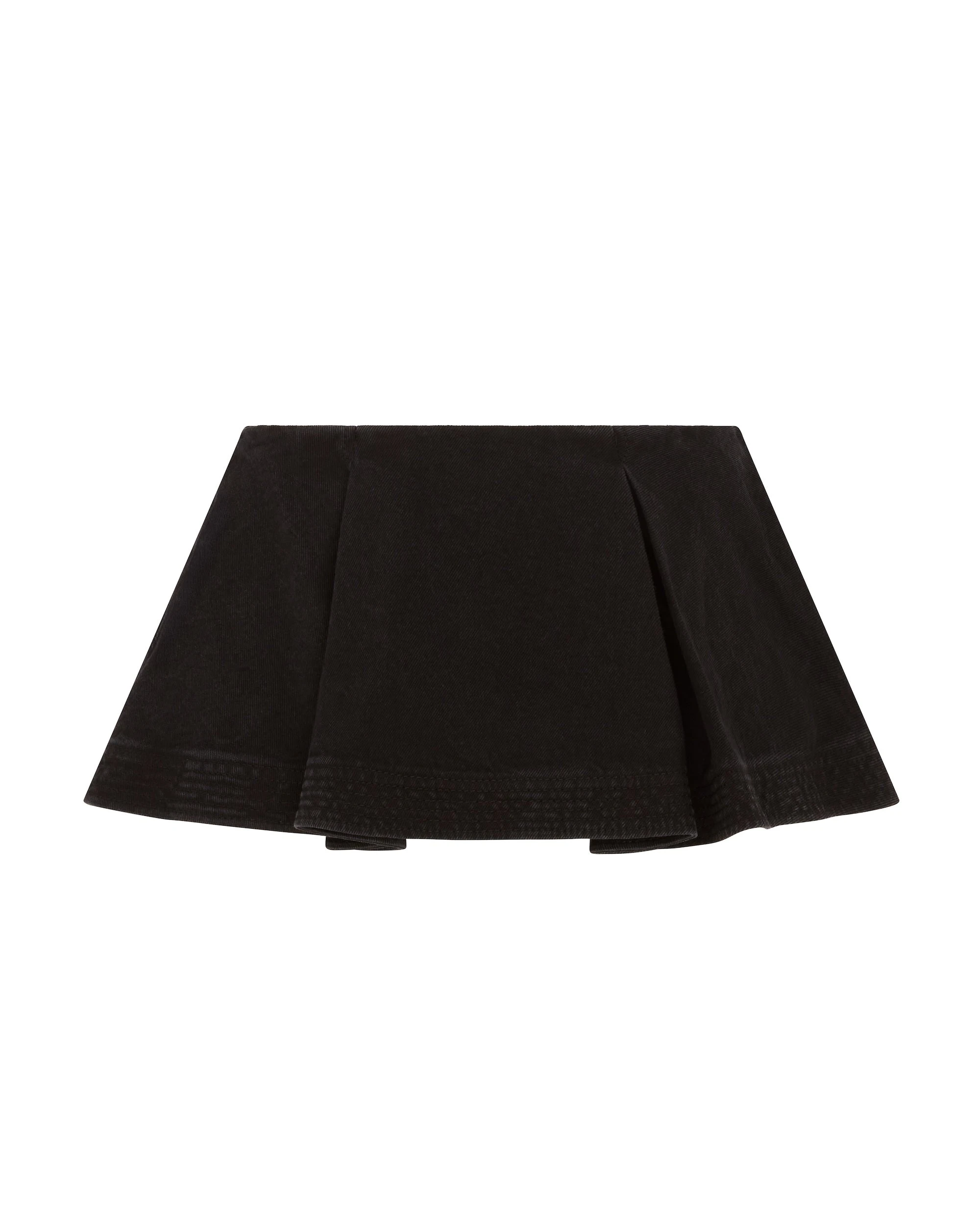 David Koma Flounce Denim Mini Skirt David Koma Flounce Denim Mini Skirt