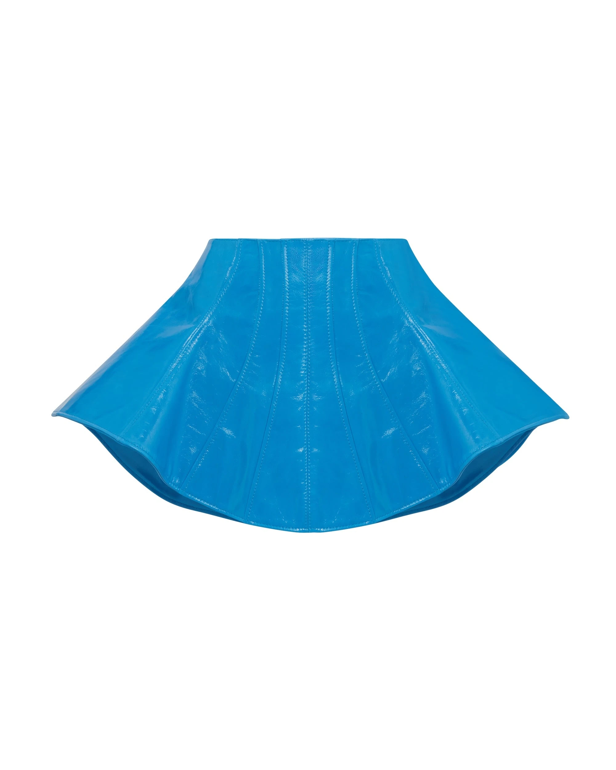 David Koma Flounce Hem Mini Leather Skirt David Koma Flounce Hem Mini Leather Skirt