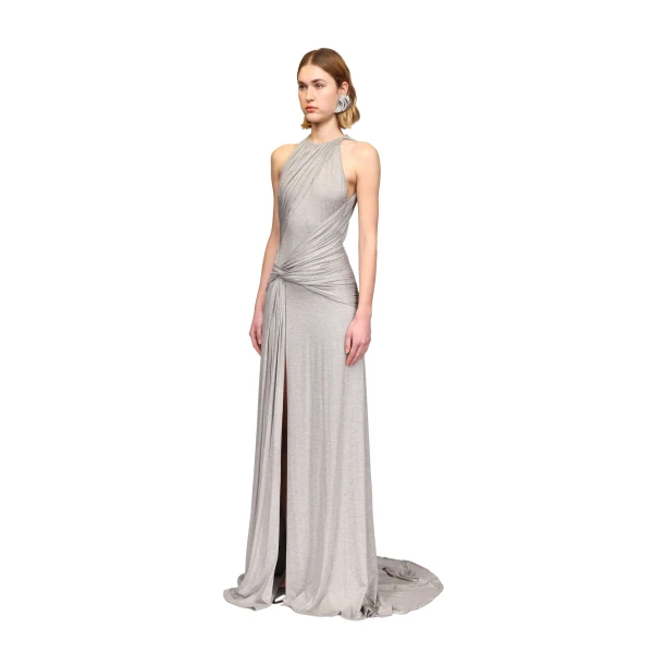 David Koma Gathered Jersey Gown, view 3