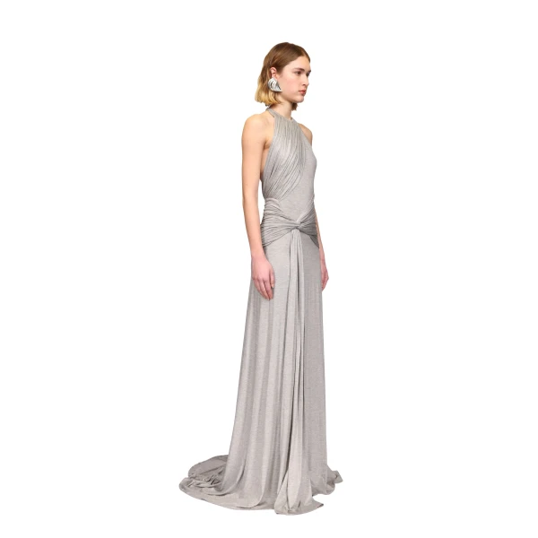 David Koma Gathered Jersey Gown, view 4