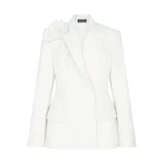 David Koma Lace Flower Cluster Tailored Jacket