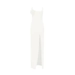 David Koma Lace Rose Embroidered Gown In White