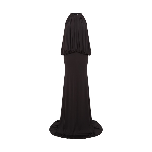David Koma Open Back And Drape Gown
