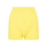 David Koma Pearl Embellished Knit Shorts