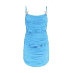 David Koma Ruched Cami Mini Dress With Crystal Stars