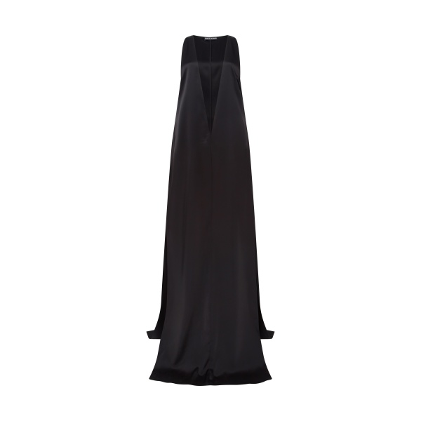 David Koma Satin V Neck Maxi Tunic