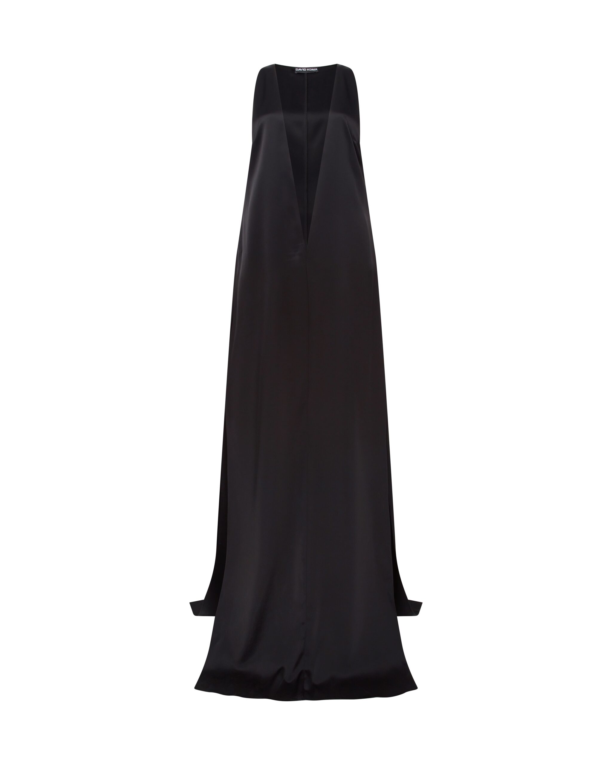 David Koma Satin V Neck Maxi Tunic David Koma Satin V Neck Maxi Tunic