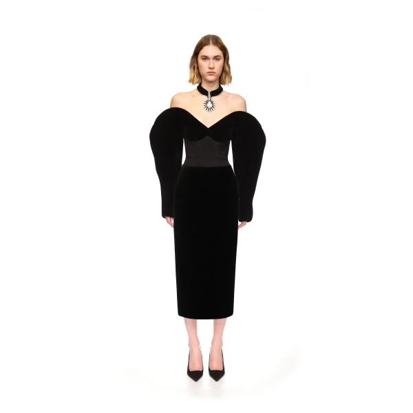 David Koma Sculptured Sleeve Top, view 2