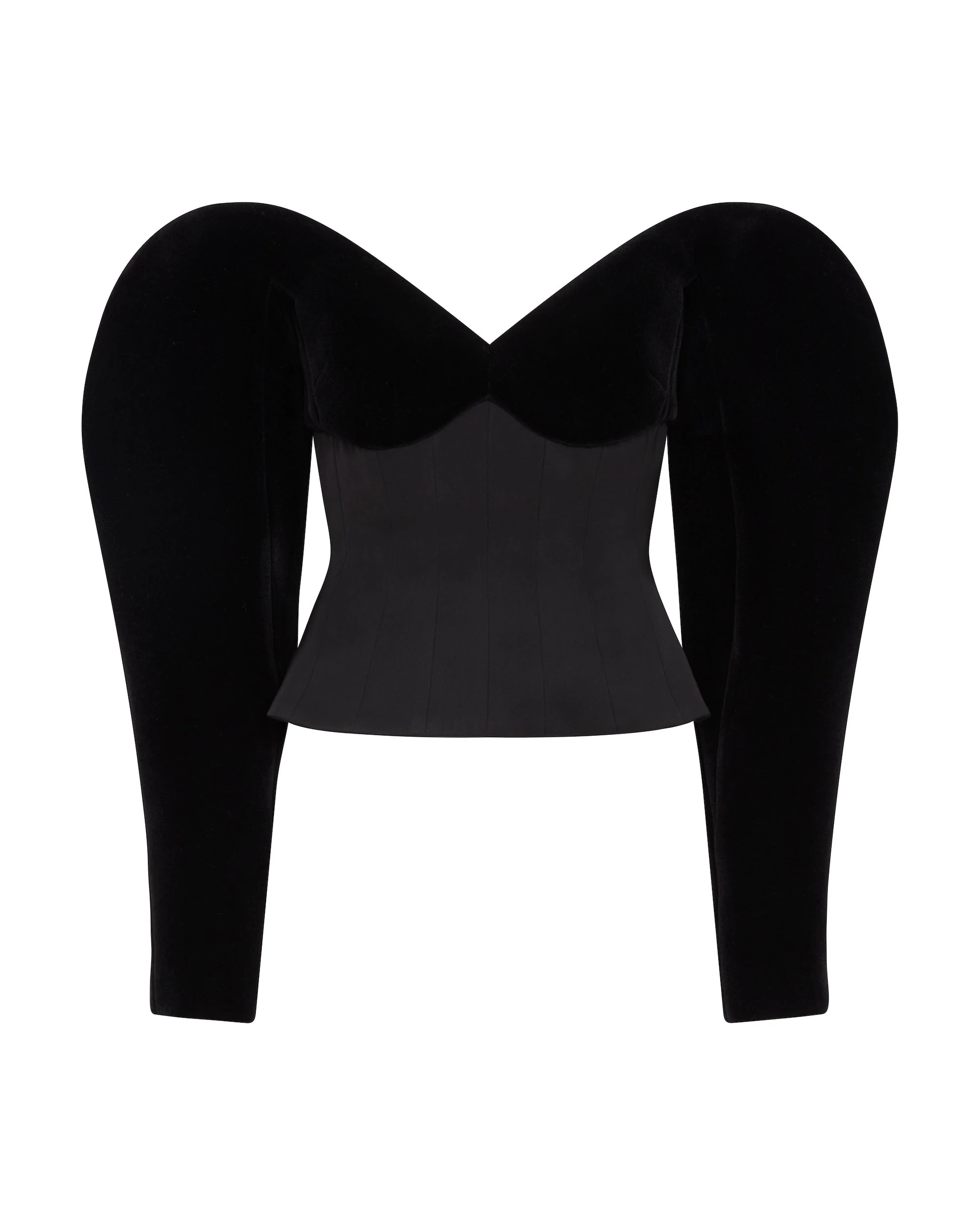David Koma Sculptured Sleeve Top David Koma Sculptured Sleeve Top