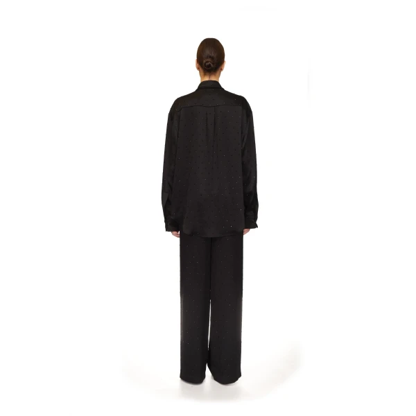 David Koma Star Rhinestone Wide Leg Trousers, view 5