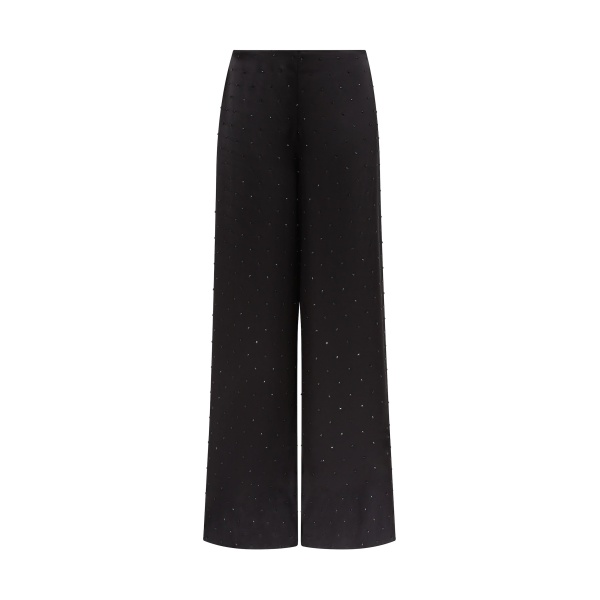 David Koma Star Rhinestone Wide Leg Trousers