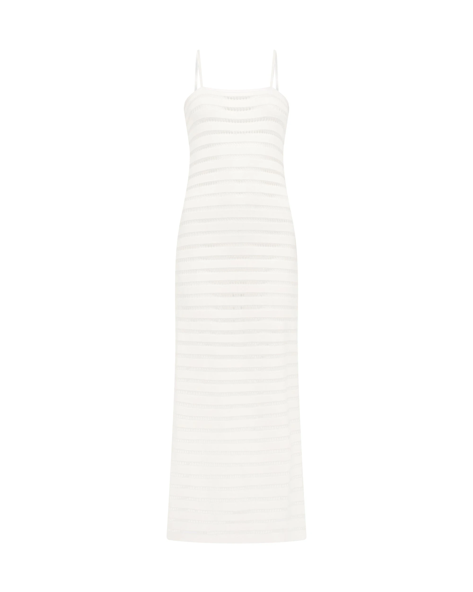 David Koma Striped Cutout Knit Midi Dress David Koma Striped Cutout Knit Midi Dress