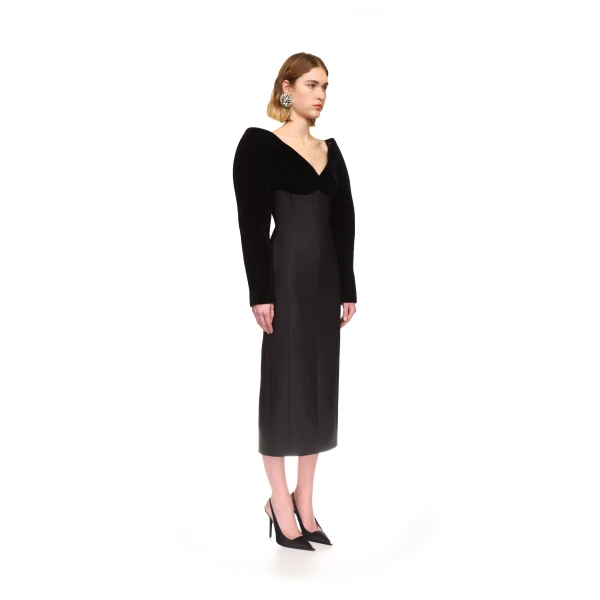 David Koma Structured Sleeve Midi Dress, view 4