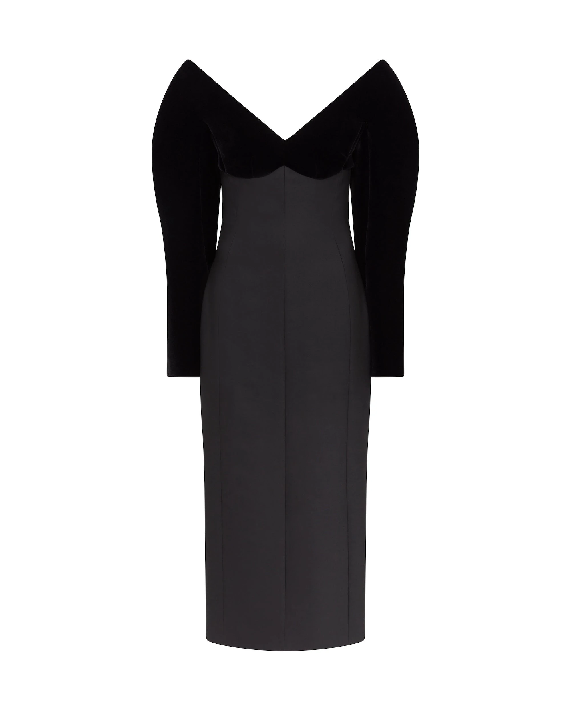 David Koma Structured Sleeve Midi Dress David Koma Structured Sleeve Midi Dress