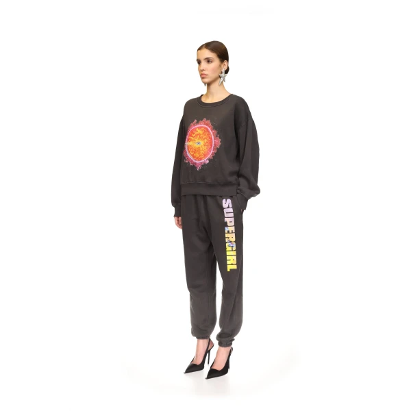 David Koma Supergirl X David Koma Print Sweatshirt Top, view 3