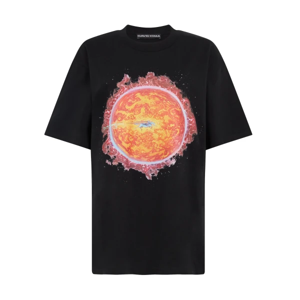 David Koma Supergirl X David Koma Print T-shirt Top