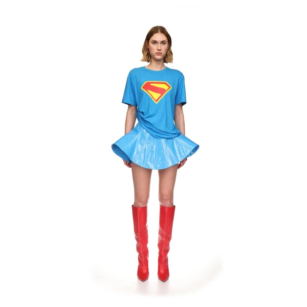 David Koma Supergirl X David Koma Rhinestone T-shirt Top, view 2