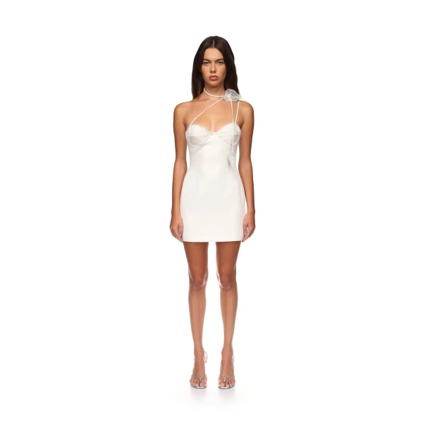 David Koma Thread Leaf Embroidery Mini Dress, view 2