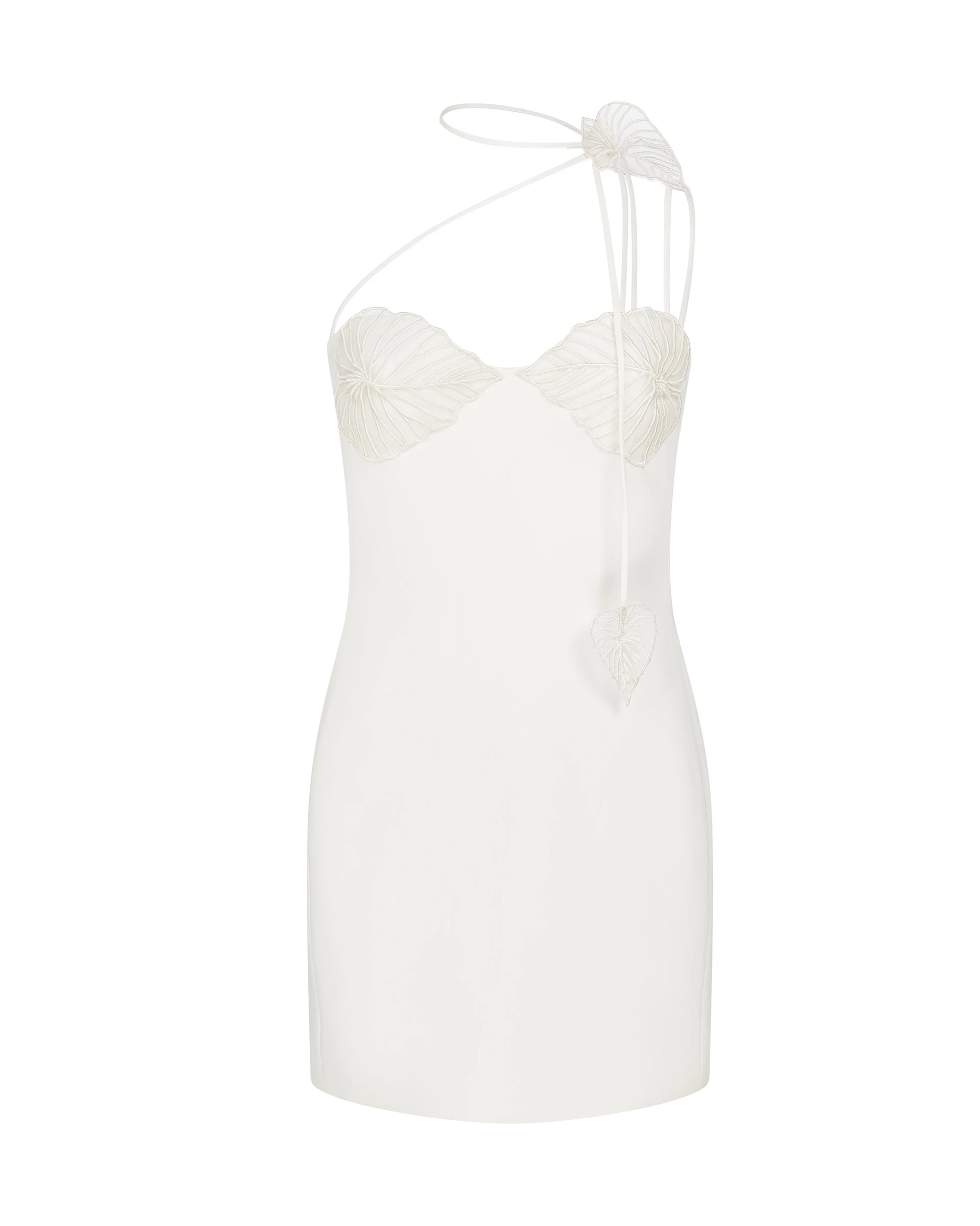 David Koma Thread Leaf Embroidery Mini Dress David Koma Thread Leaf Embroidery Mini Dress