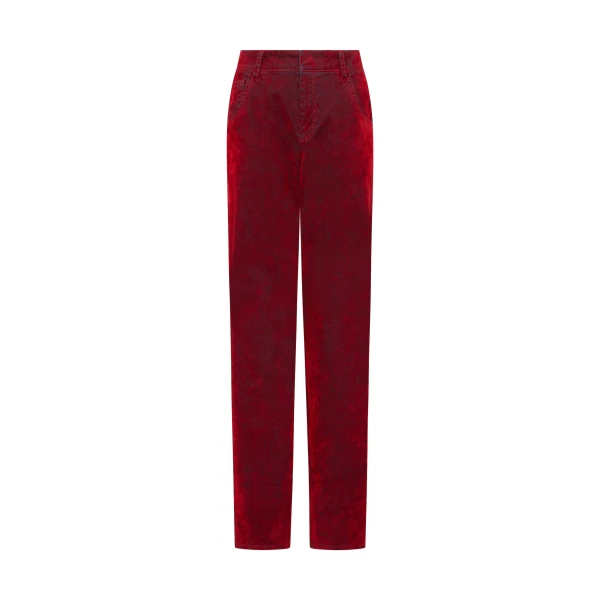 David Koma Velvet Denim Trousers