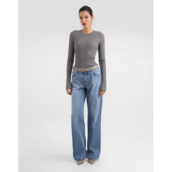 Dolce & Gabbana 5-pocket denim trousers, view 2
